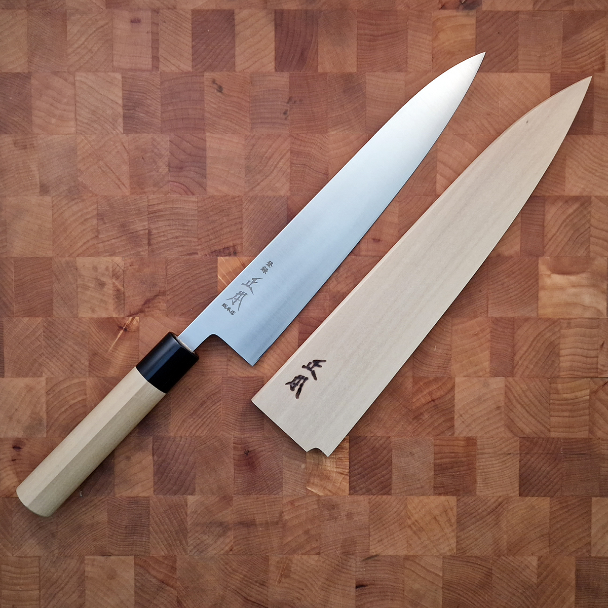 24cm Kokkekniv (Gyoto), "swedish steel", inkl Saya - MASAMOTO — bilde 5