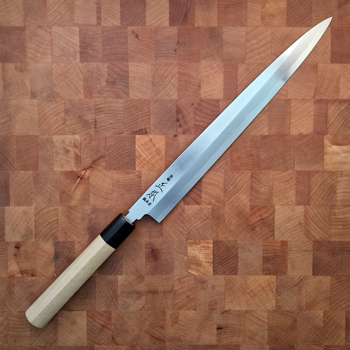 30cm Yanagiba, Shirogami II, inkl Saya - MASAMOTO