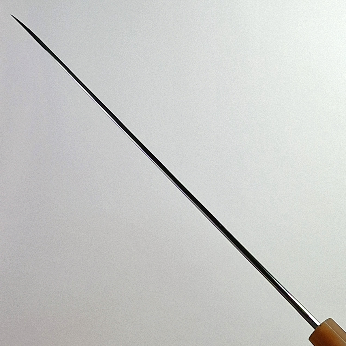 27cm Yanagiba, Mirror Polished, Shirogami II, inkl Saya - SAKAI KIKUMORI — bilde 9