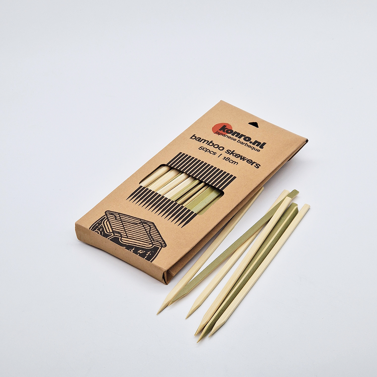 Grillspyd, bambus, 50stk — bilde 3