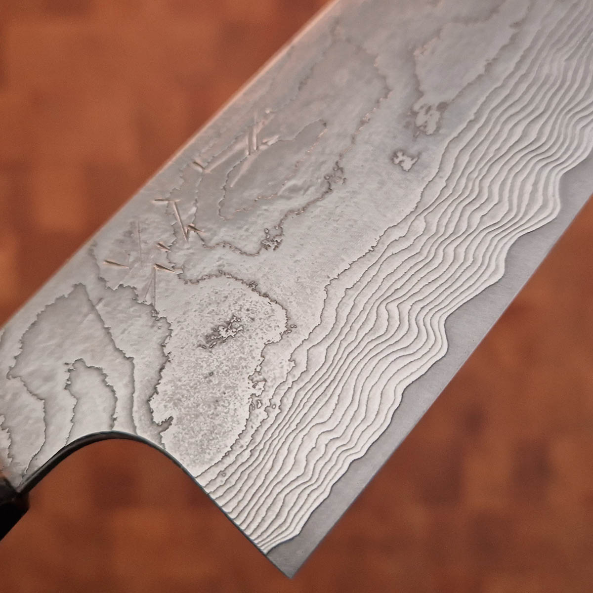 14cm Bunka, Damask og Nashiji, VG10 - YUTA KATAYAMA — bilde 2