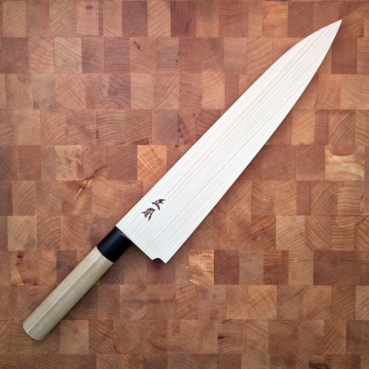 27cm Kokkekniv (Gyoto), "swedish steel", inkl Saya - MASAMOTO — bilde 4