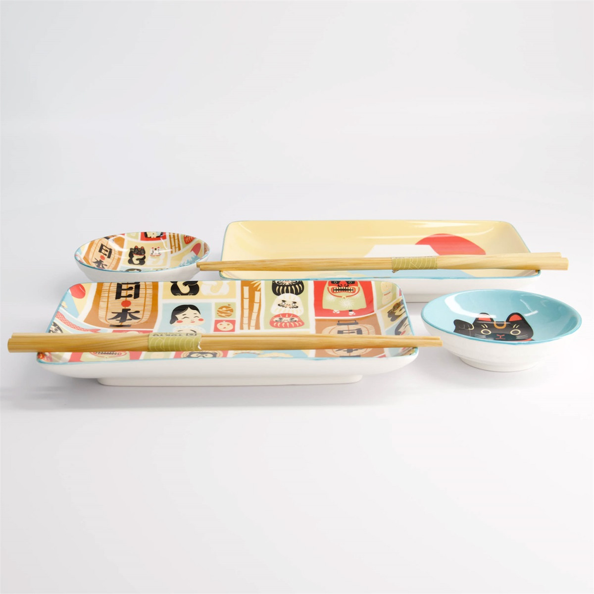 Kawaii Japan Sushisett 4 deler i gaveeske - Tokyo design studio — bilde 1