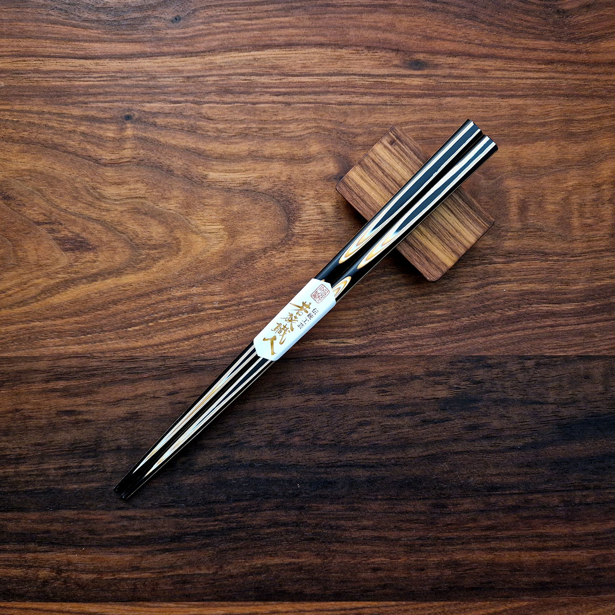 Spisepinner, japanske, Hakusan, svart, 1 par - KAWAI — bilde 1