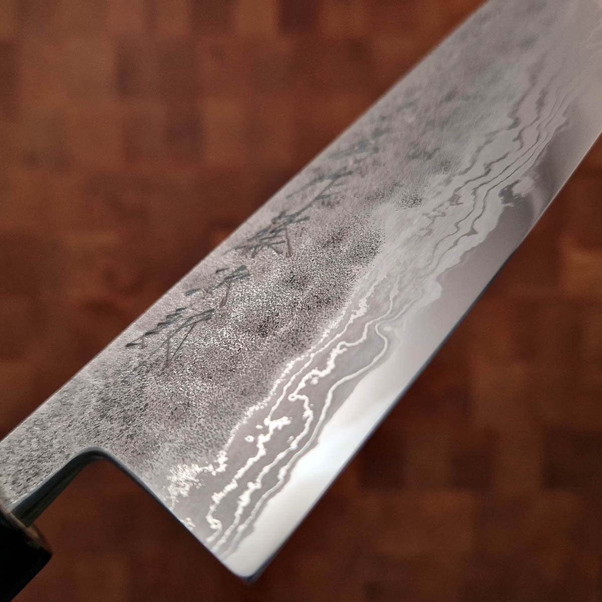 17cm Grønnsakskniv (Santoku), Hamret Aogami - TOJIRO — bilde 7