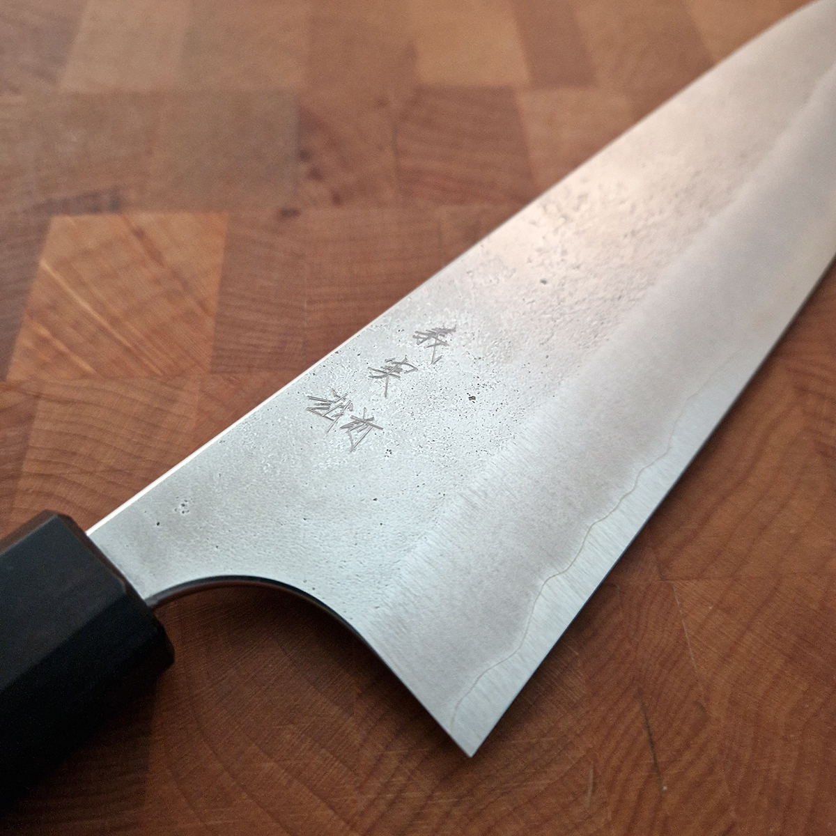 24cm Kokkekniv Nashiji, Super Aogami - YOSHIMI KATO — bilde 2
