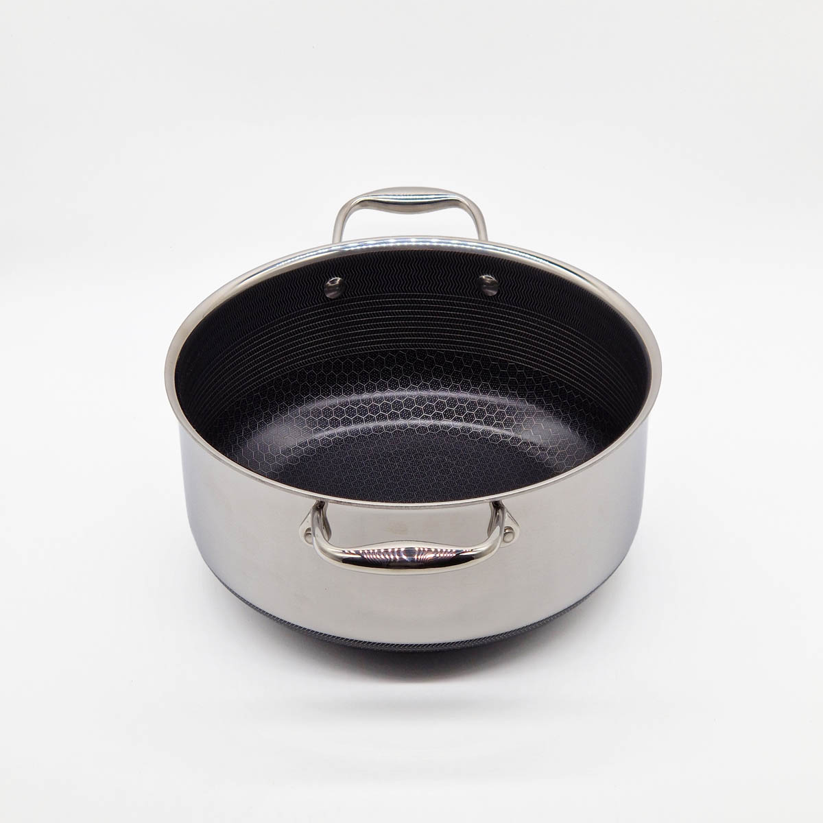 Gryte med lokk, 4,7 ltr, hybrid - HEXCLAD — bilde 2