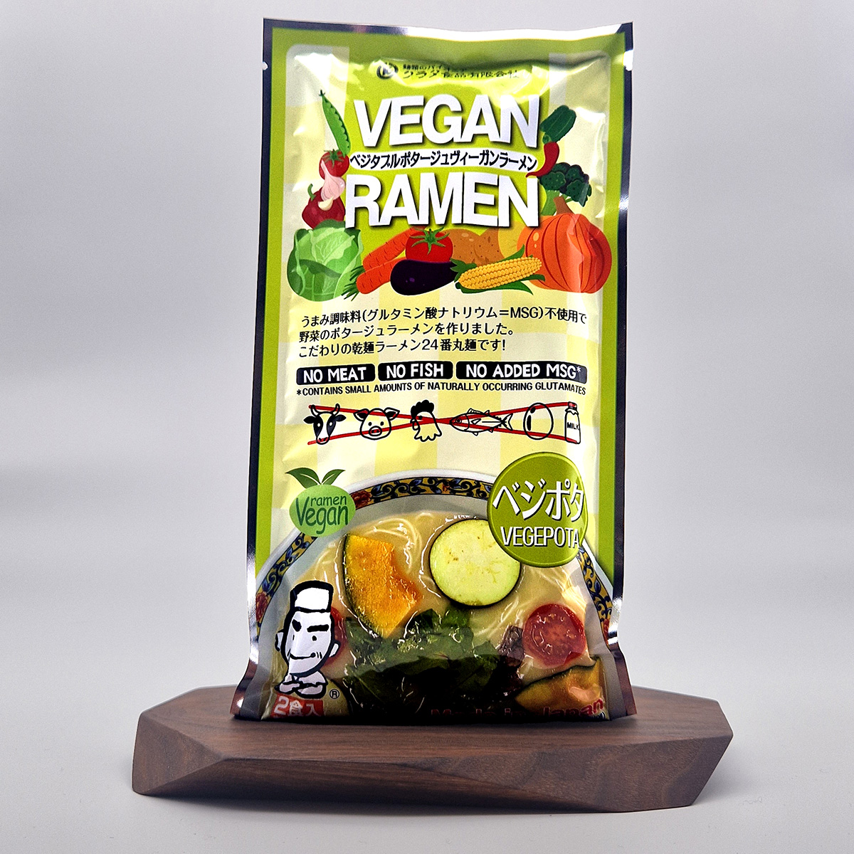 Ramen, veganske nudler og grønnsakskraft, 238g — bilde 1