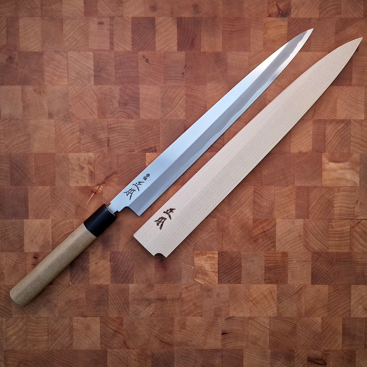 30cm Yanagiba, Shirogami II, inkl Saya - MASAMOTO — bilde 6