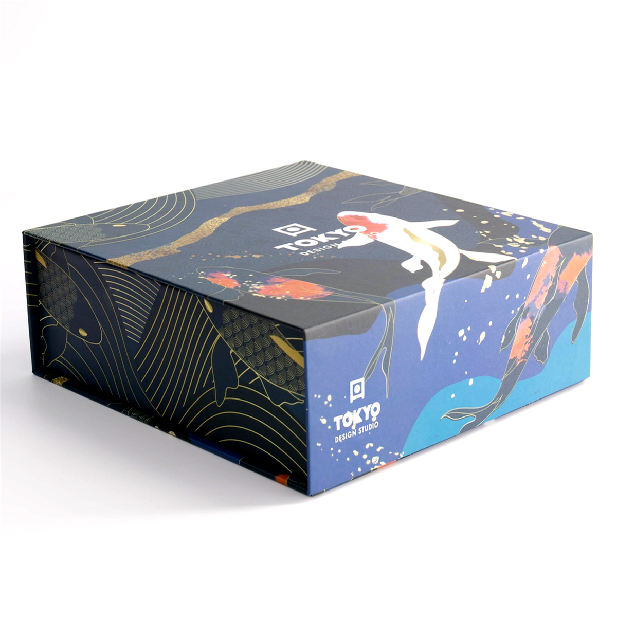 Sake sett, 4 kopper + karaffel "Kawaii Koi" - Tokyo design studio — bilde 2