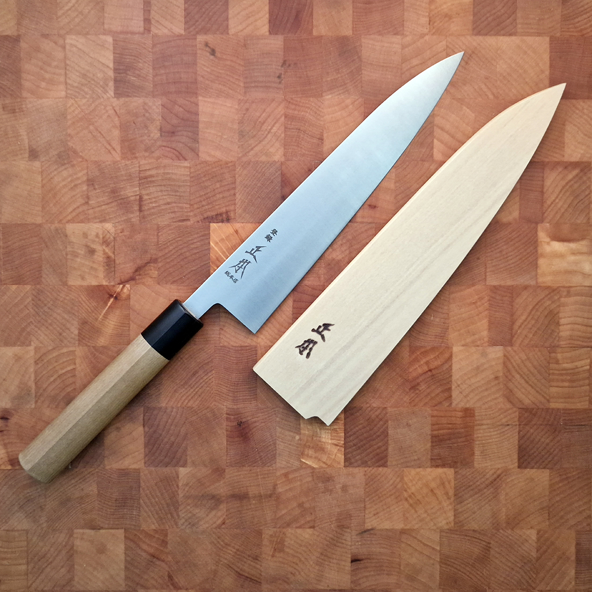 21cm Kokkekniv (Gyoto), "swedish steel", inkl Saya - MASAMOTO — bilde 5