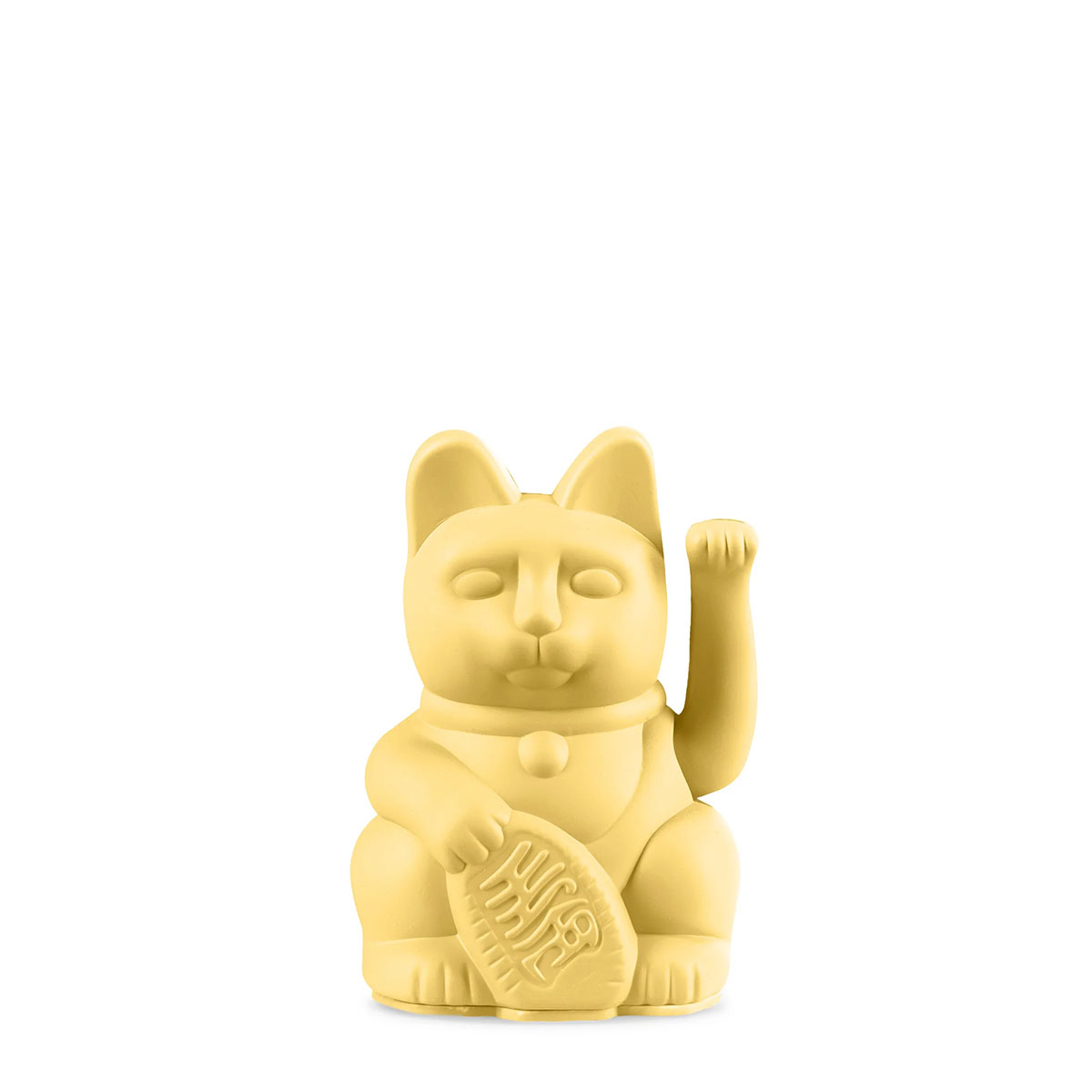 Lucky Cat Waving, 10cm - Gul — bilde 1