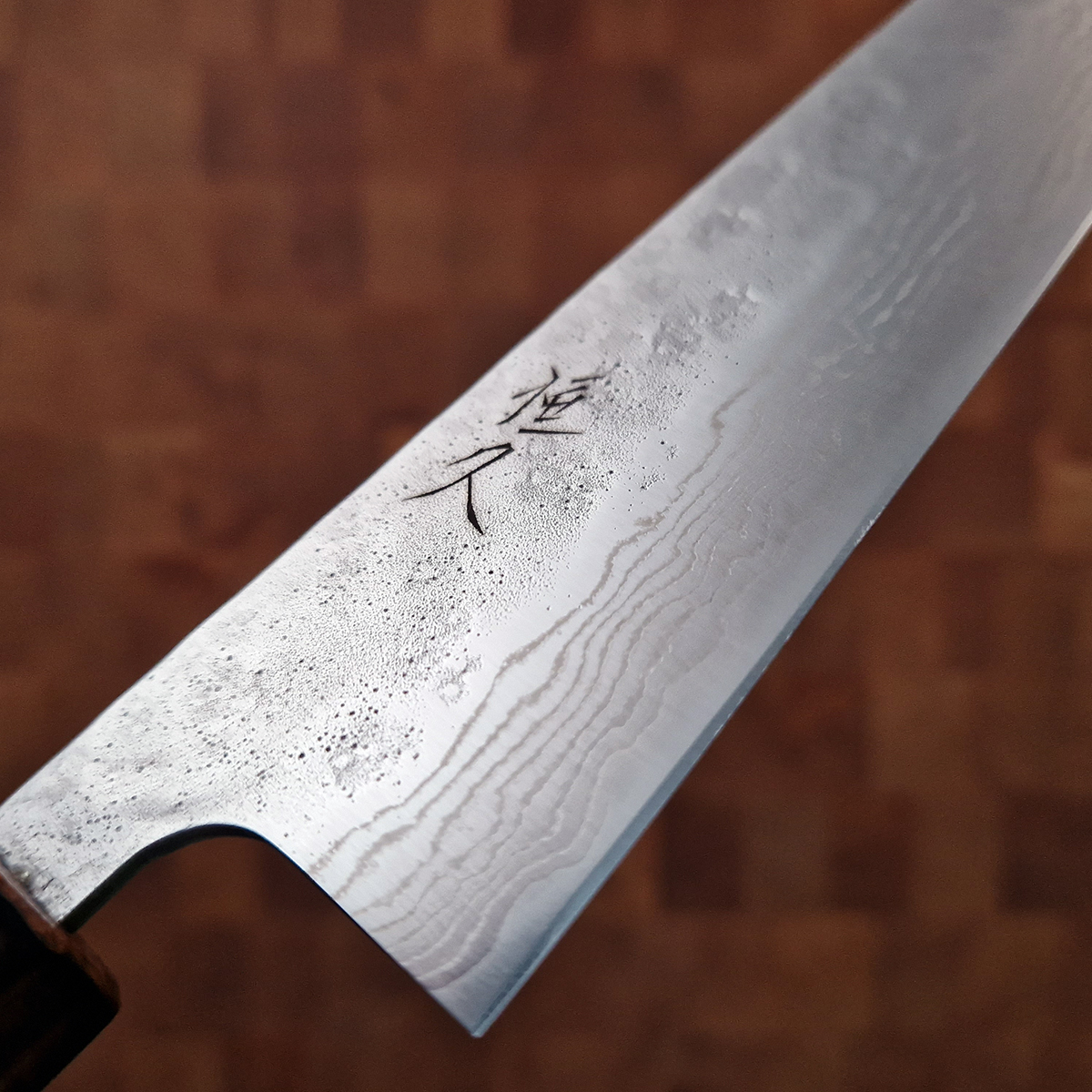 18cm Kokkekniv, Tsuchime/Damask, 440C - HARUYUKI — bilde 2