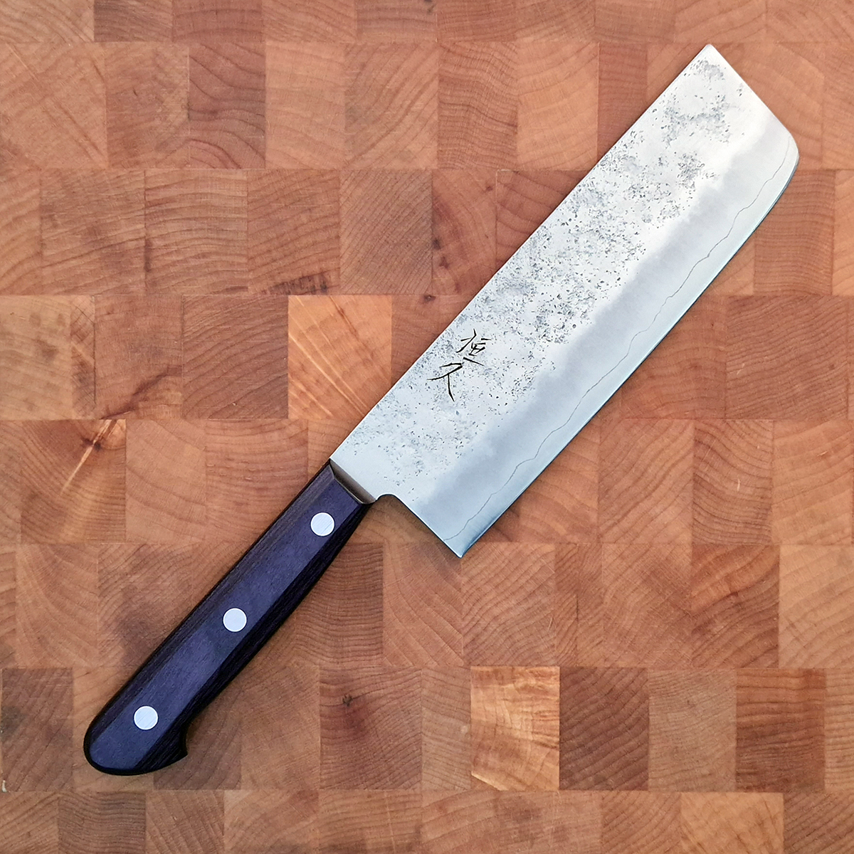 16.5cm Nakiri (Grønnsakskniv), G3, Purple Nashiji - HARUYUKI — bilde 1