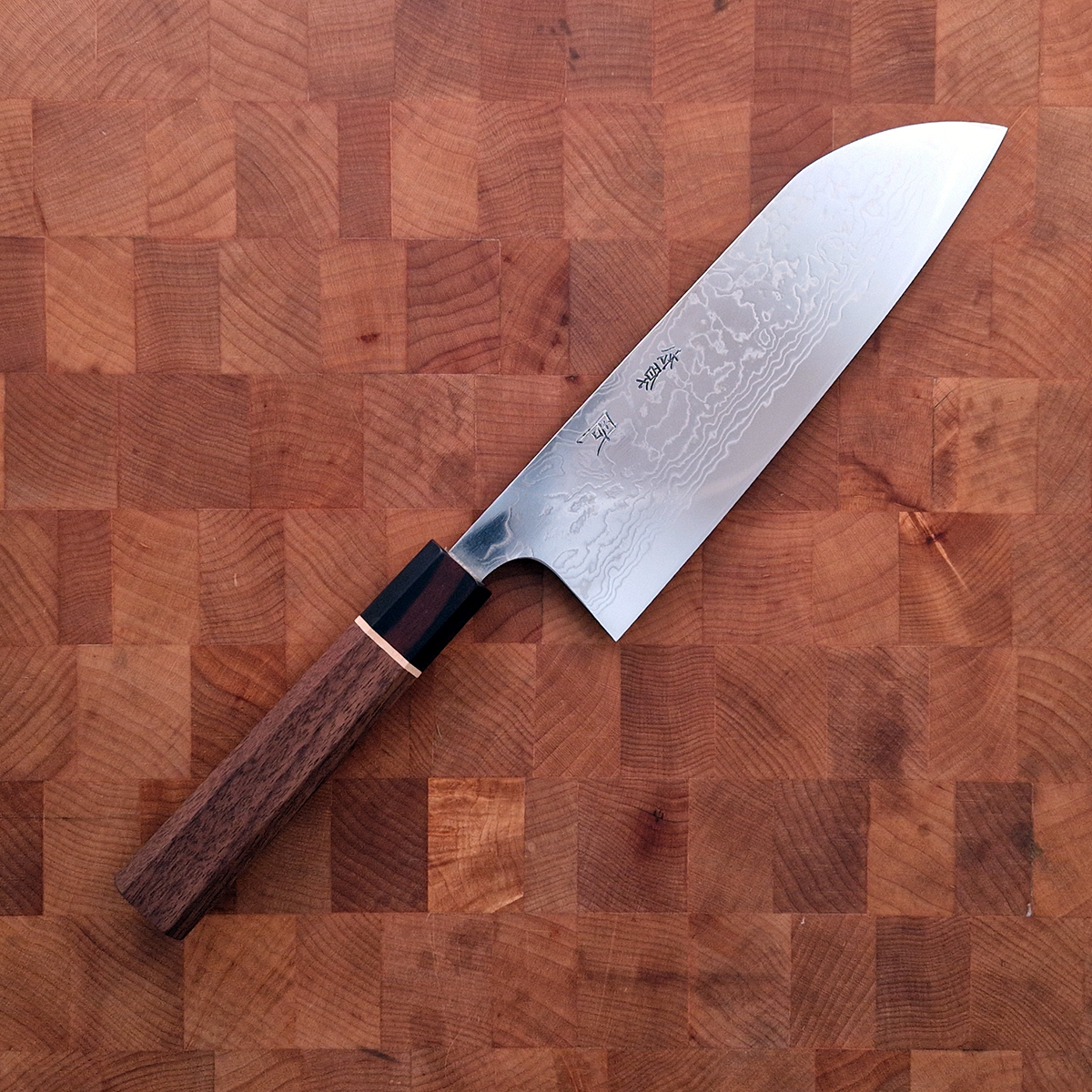 18cm Grønnsakskniv (Santoku) X-damask ZDP189 - MATSUBARA TANAKA — bilde 1