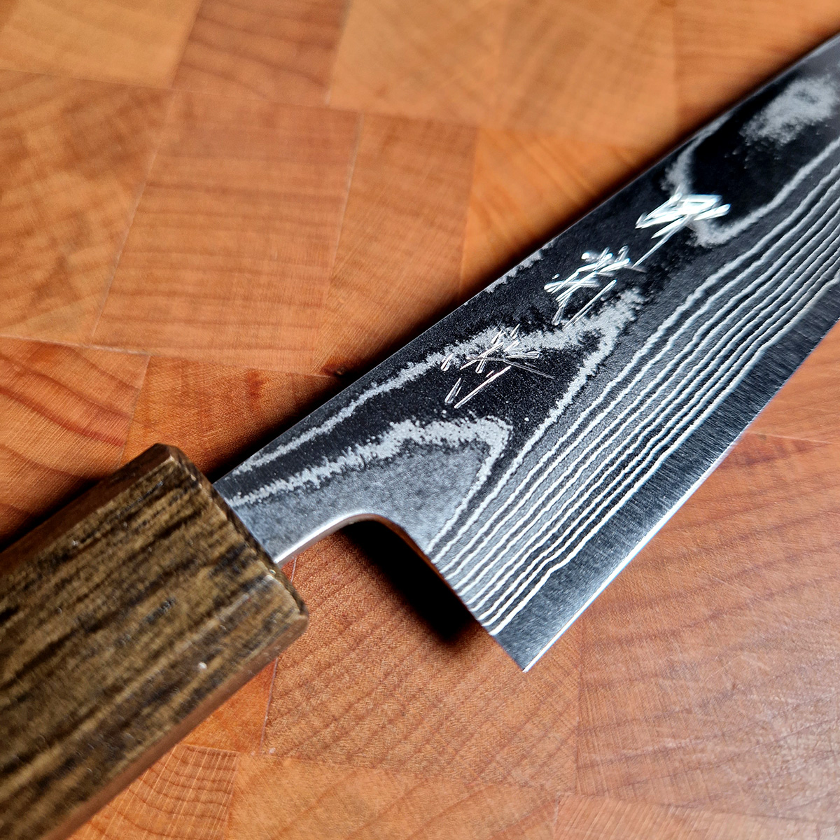 13,5cm Universalkniv, AUS10 Damask - SAKAI KIKUMORI — bilde 5