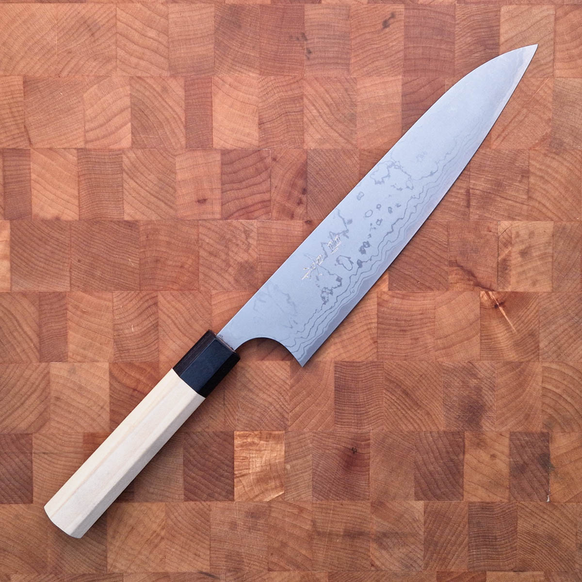 21cm Kokkekniv Shimo, Shirogami II - YU KUROSAKI (Masakage)