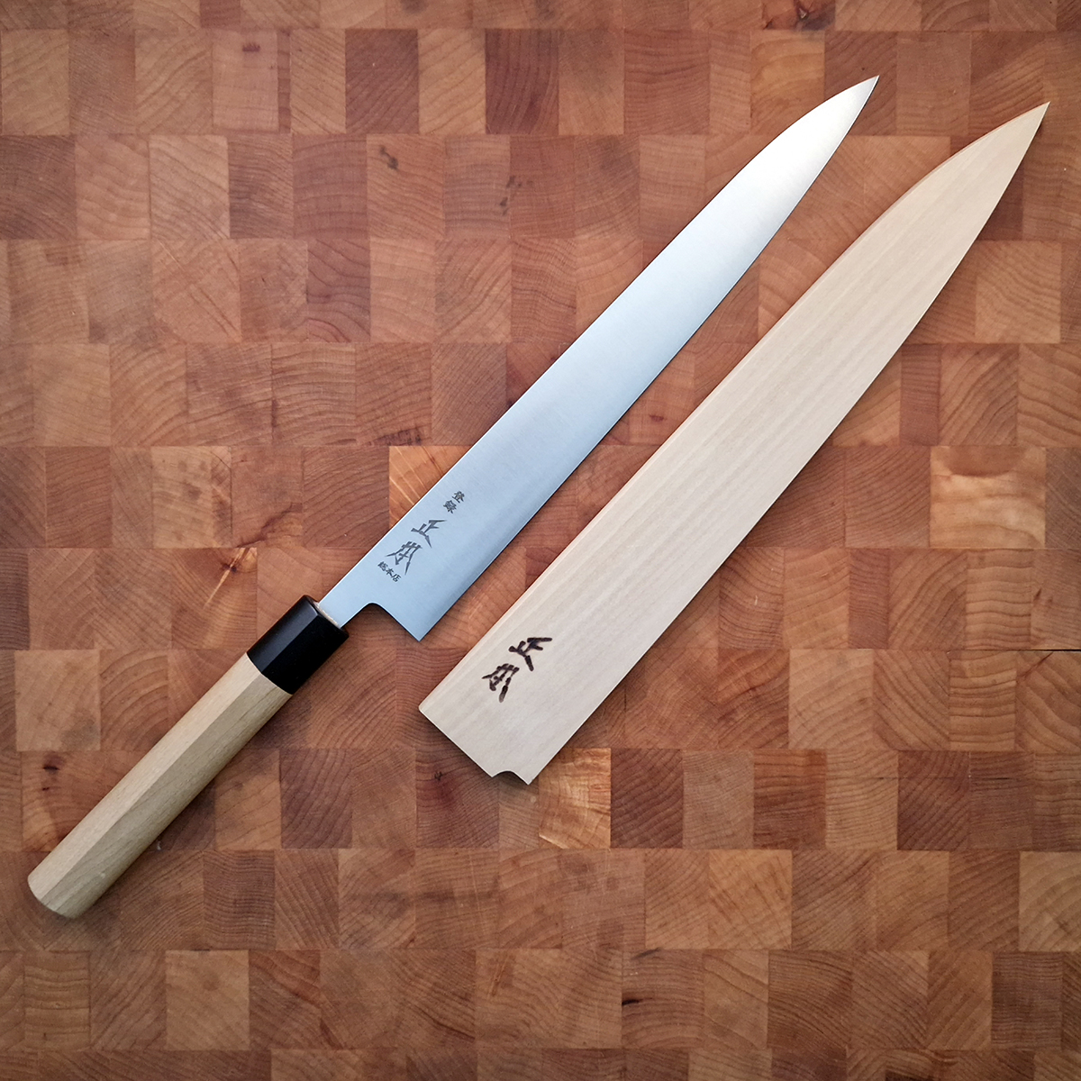 27cm Sujihiki, Shirogami II, inkl Saya - MASAMOTO — bilde 3