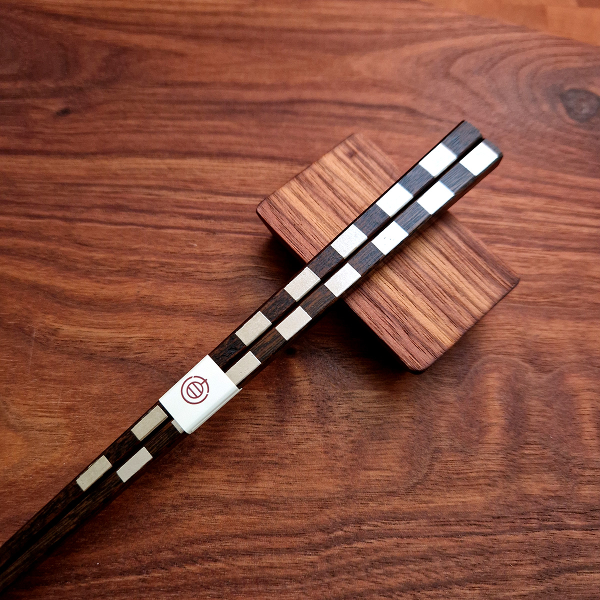 1 par Japanske Spisepinner "Ichimatsu Silver" - KOBE STYLE — bilde 2