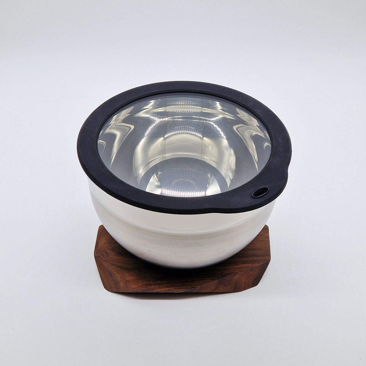Lokk i glass og silikon, 20cm, til bakebolle - WEIS — bilde 3