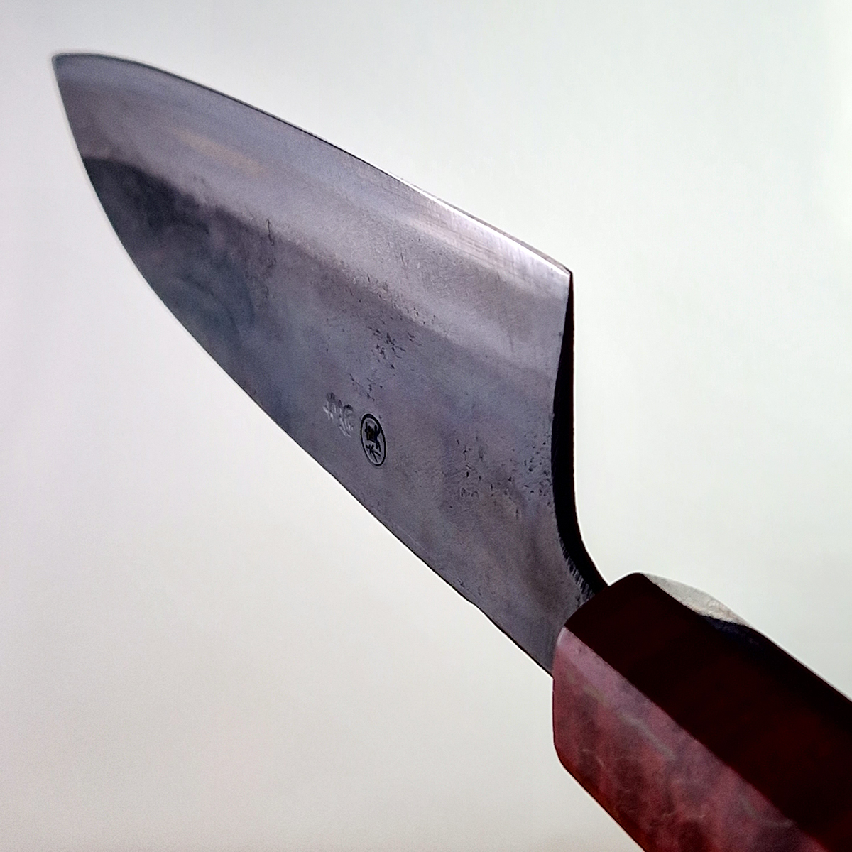 16,5cm Grønnsakskniv (Santoku) Shirogami, Custom - No Factory — bilde 7