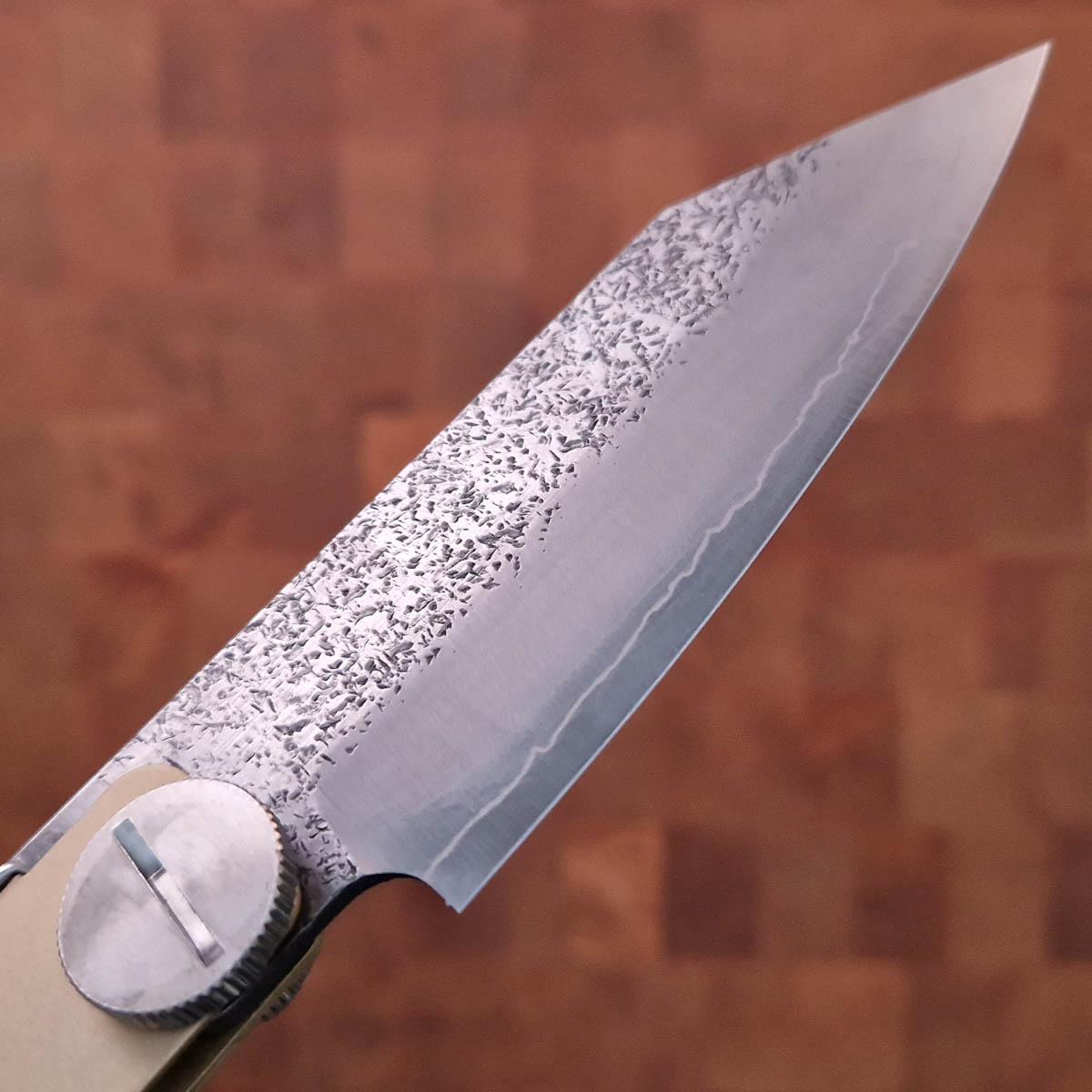 Higonokami, bredt blad med lærslire — bilde 2