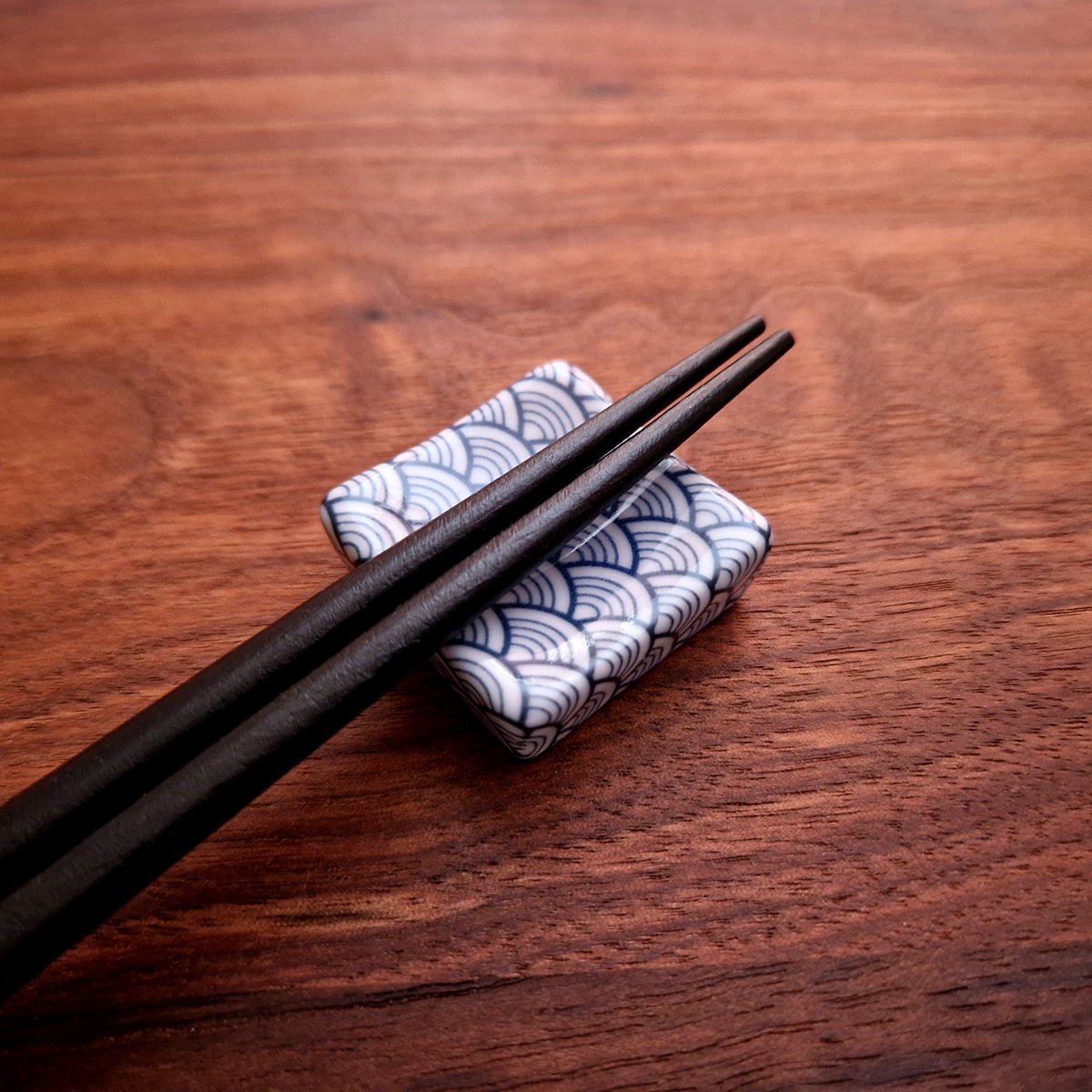 1 stk Spisepinner holder, Firkant "Wave Blue" - Tokyo design studio — bilde 2
