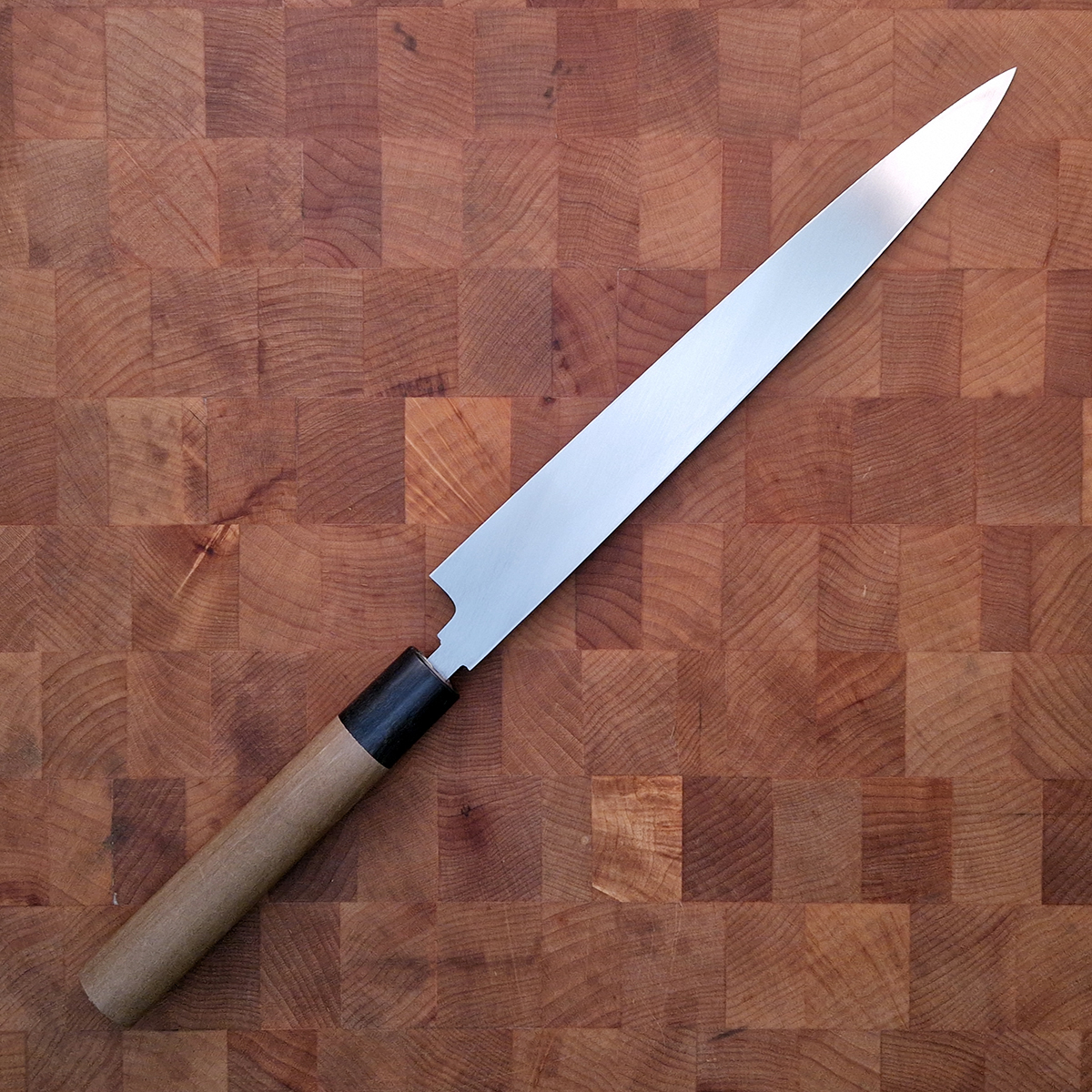 24cm Yanagiba, Shirogami II, inkl Saya - MASAMOTO — bilde 3