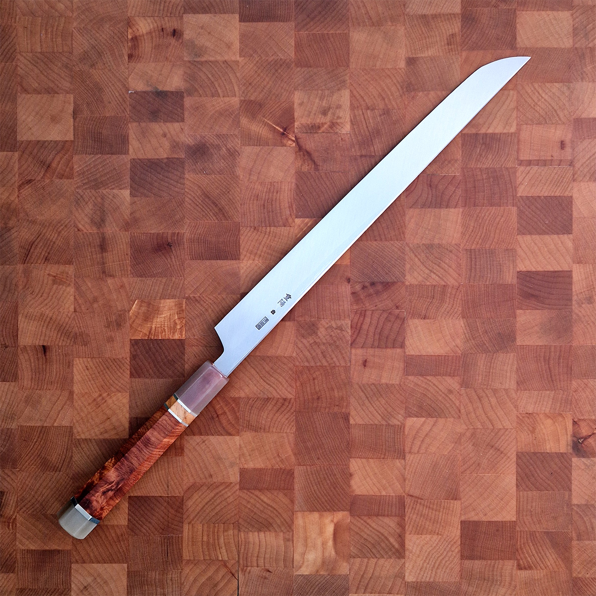 30cm Sakimaru Takohiki, Mirror Polished, Shirogami II, inkl Saya - SAKAI KIKUMORI — bilde 4