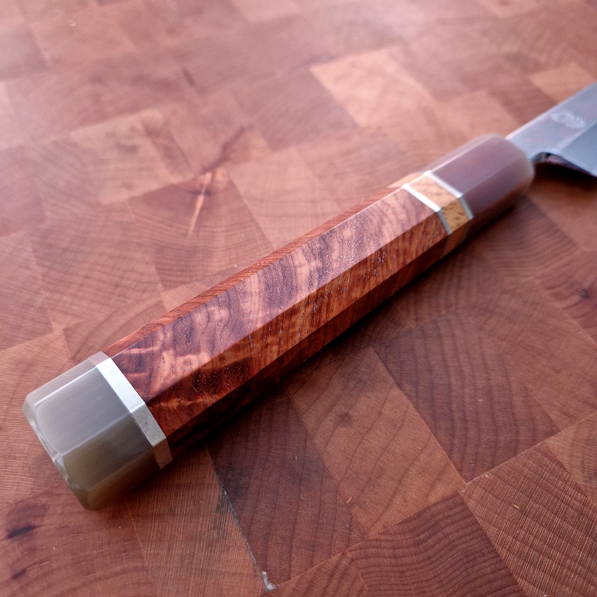 30cm Sakimaru Takohiki, Mirror Polished, Shirogami II, inkl Saya - SAKAI KIKUMORI — bilde 7