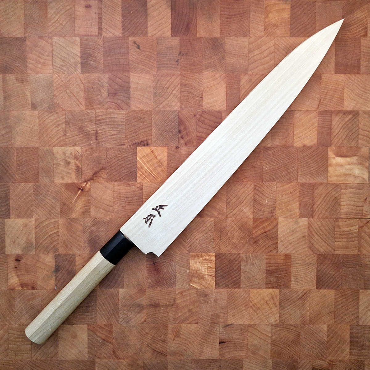 27cm Sujihiki, Shirogami II, inkl Saya - MASAMOTO — bilde 5