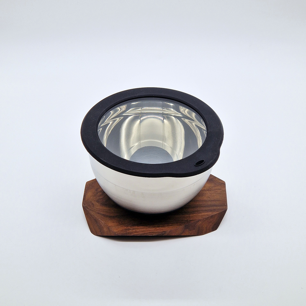 Lokk i glass og silikon, 16cm, til bakebolle - WEIS — bilde 2