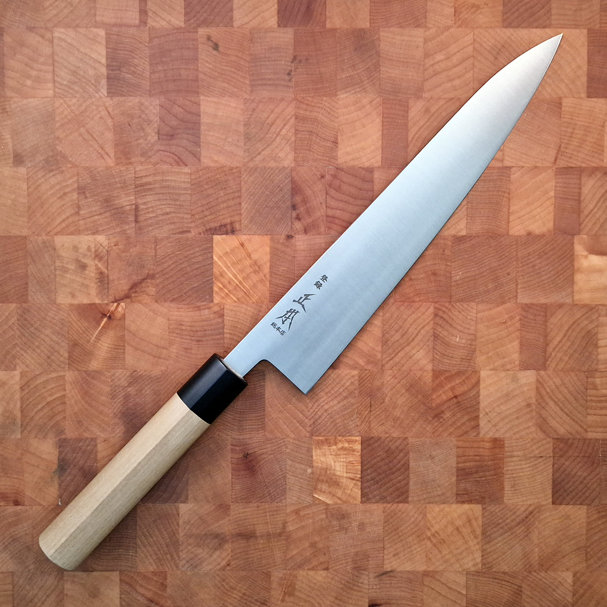 24cm Kokkekniv (Gyoto), Shirogami II, inkl Saya - MASAMOTO — bilde 1