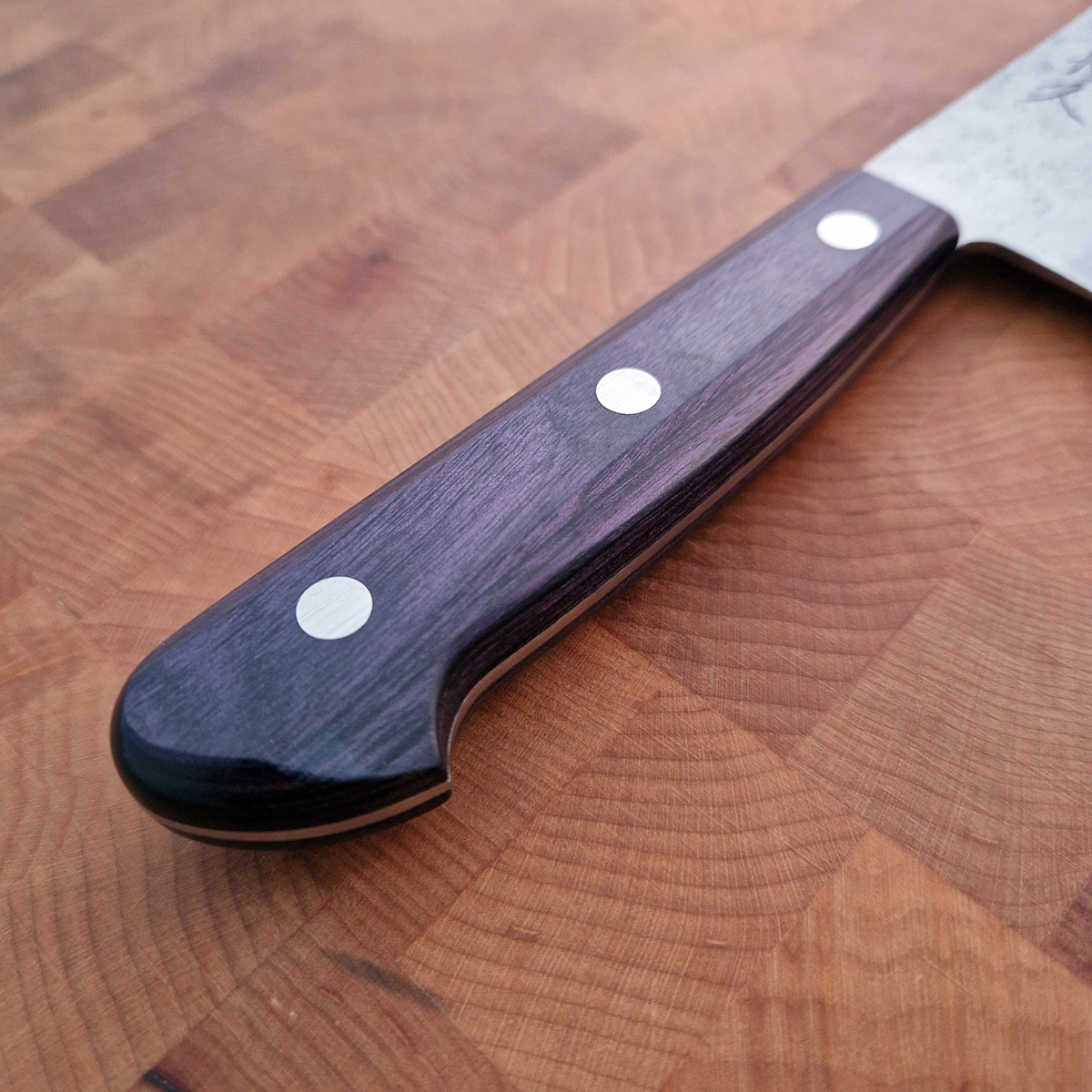 16.5cm Nakiri (Grønnsakskniv), G3, Purple Nashiji - HARUYUKI — bilde 2