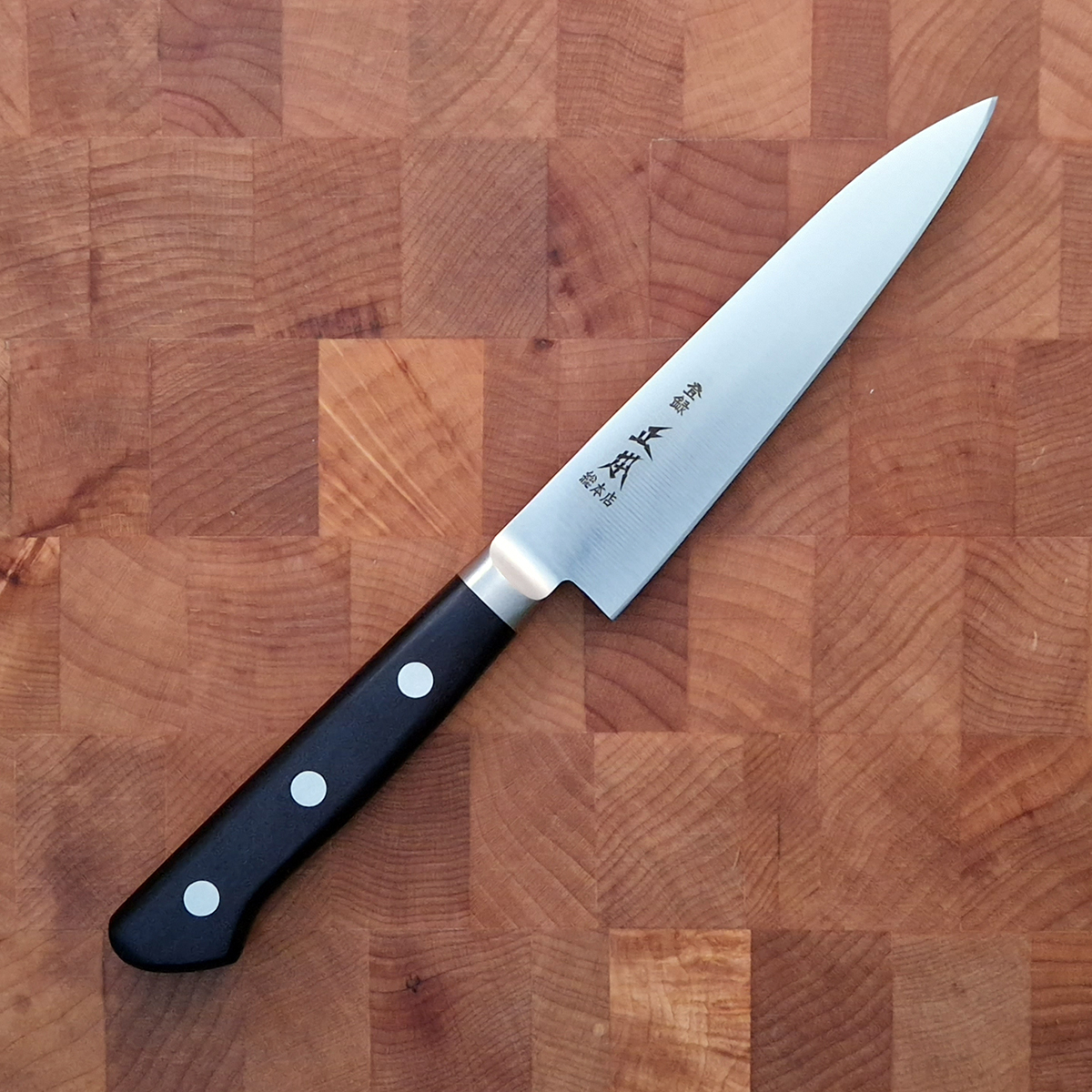 12cm universalkniv, Virgin Carbon, inkl Saya - MASAMOTO