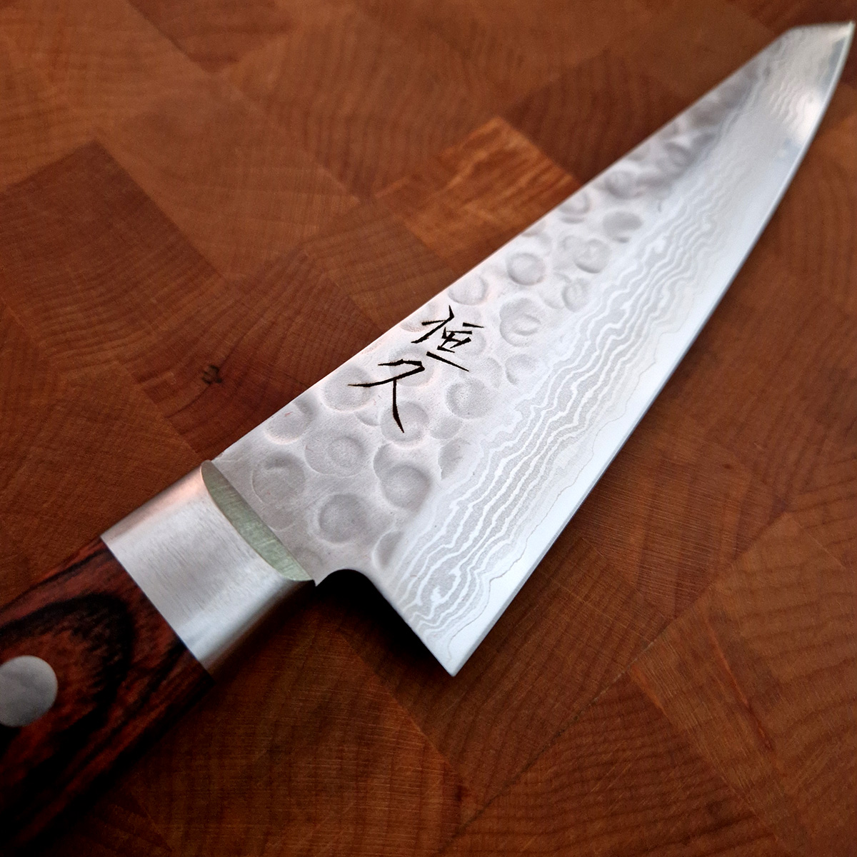 14cm Honesuke VG10, Hamret/Damask - HARUYUKI — bilde 2