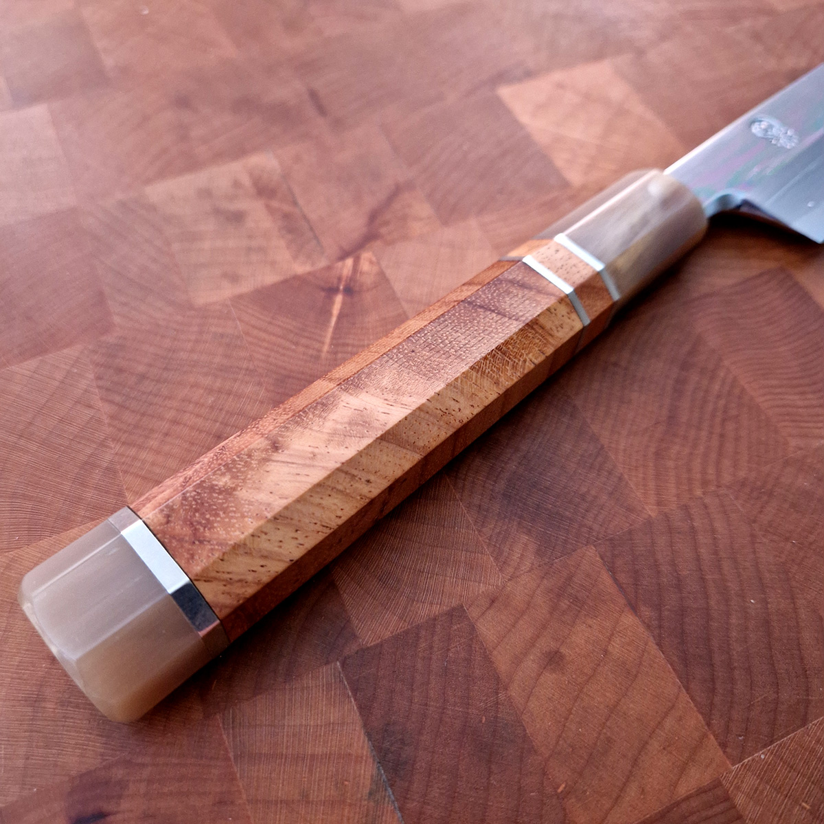 27cm Kiritsuke Yanagiba, Mirror Polished, Shirogami II, inkl Saya - SAKAI KIKUMORI — bilde 4