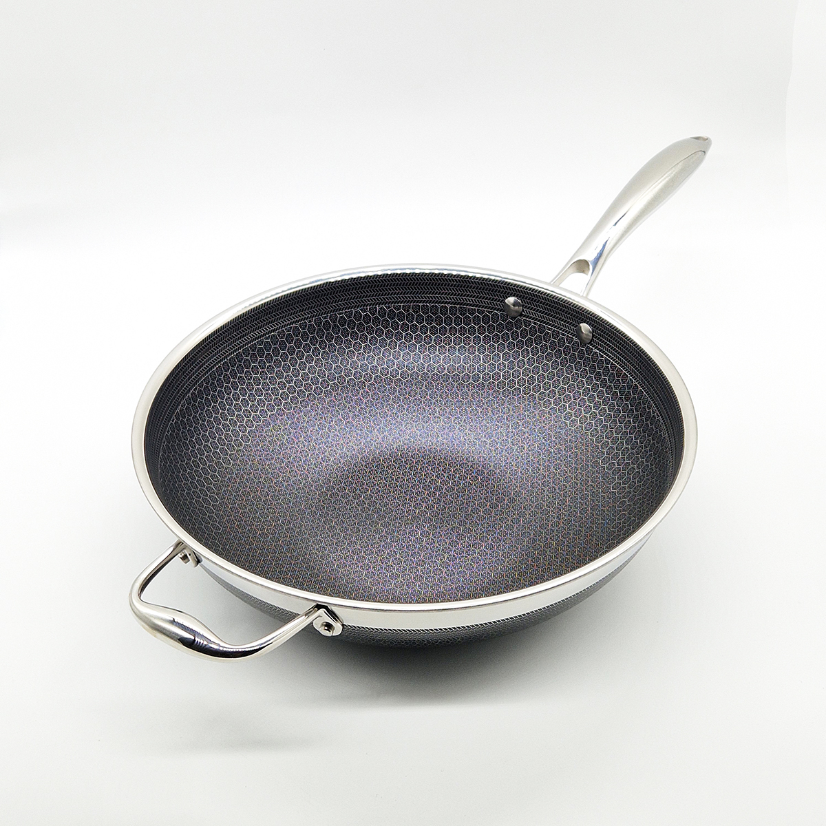 Wok 30cm, hybrid HEXCLAD — bilde 2