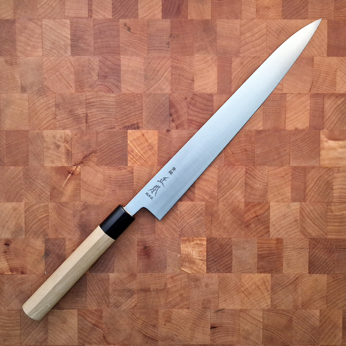 27cm Sujihiki, Shirogami II, inkl Saya - MASAMOTO — bilde 1