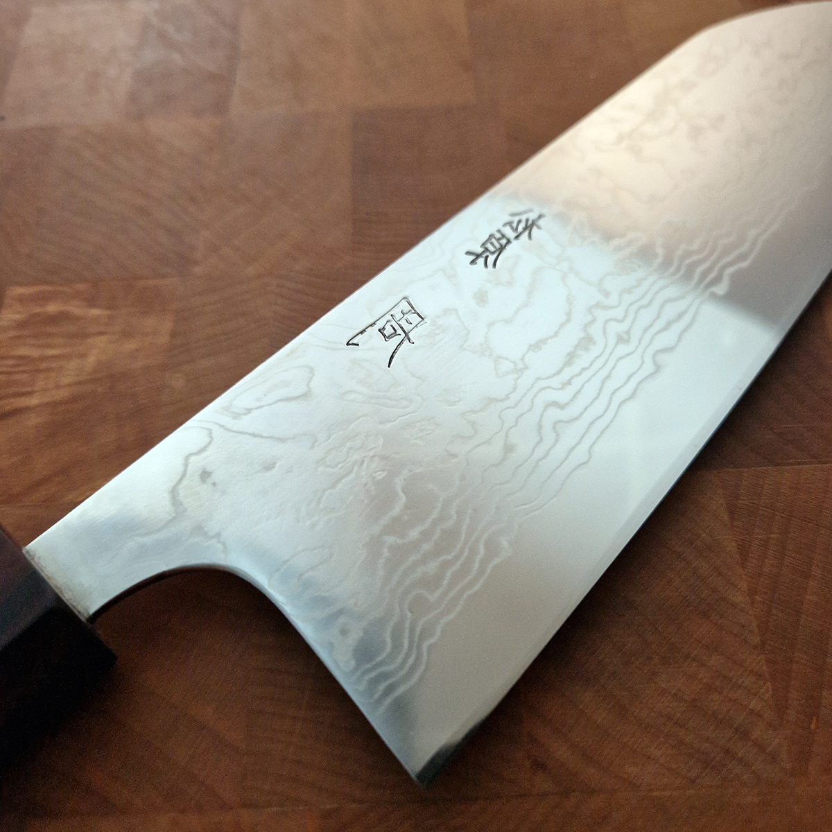 18cm Grønnsakskniv (Santoku) X-damask ZDP189 - MATSUBARA TANAKA — bilde 3