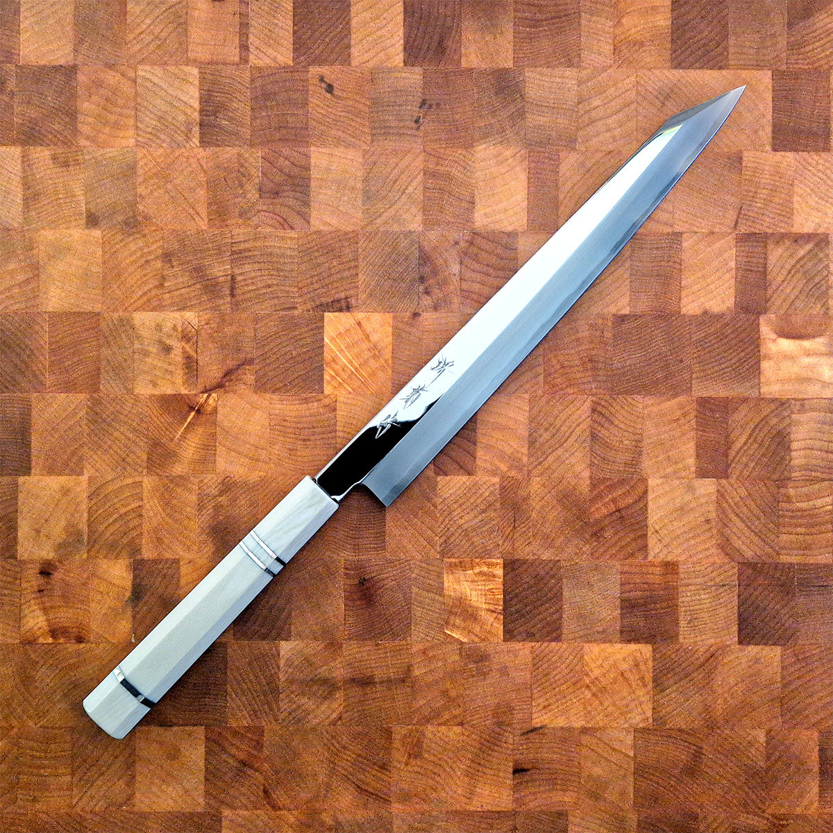 27cm Kiritsuke Yanagiba, Mirror Polished, SG2 pulverstål, inkl Saya - SAKAI KIKUMORI — bilde 1