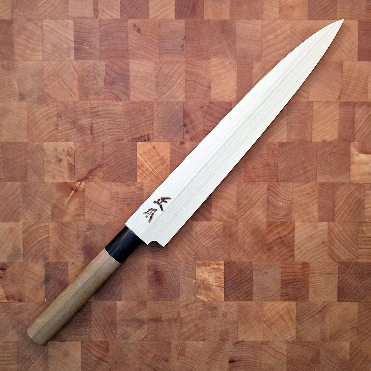 24cm Yanagiba, Shirogami II, inkl Saya - MASAMOTO — bilde 2