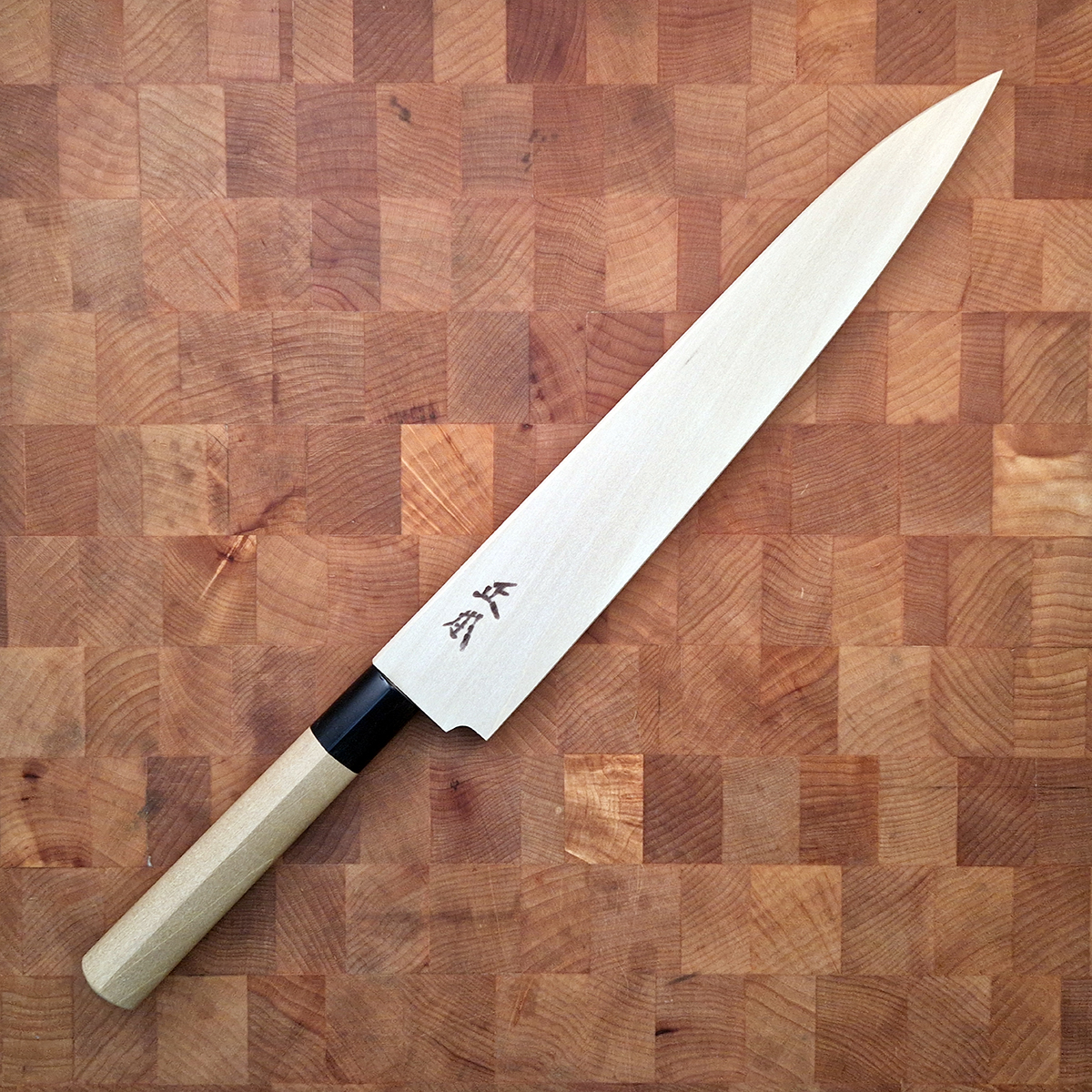 24cm Sujihiki, Shirogami II, inkl Saya - MASAMOTO — bilde 7