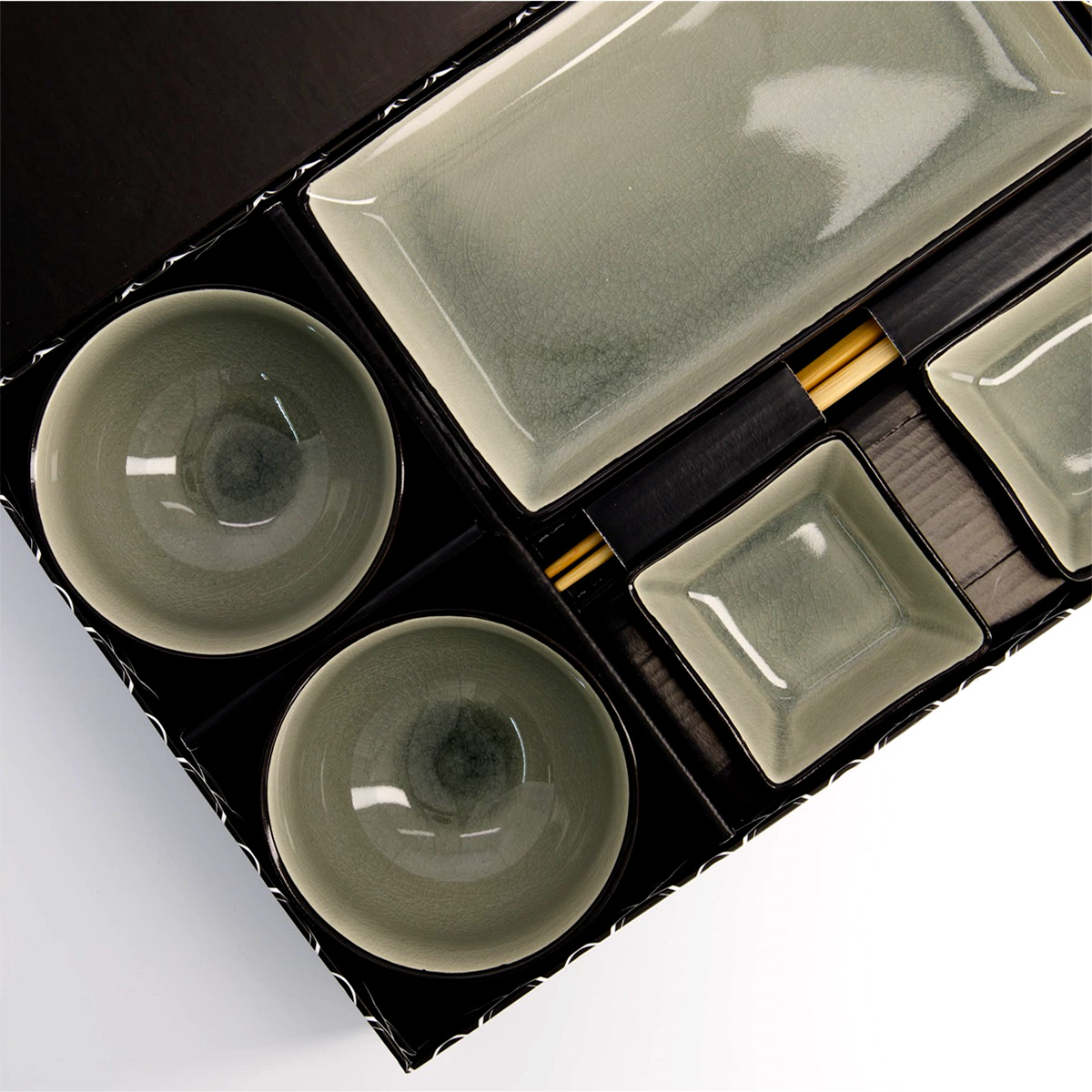 Glossy Grå sushisett 8 deler i gaveeske - Tokyo design studio — bilde 2