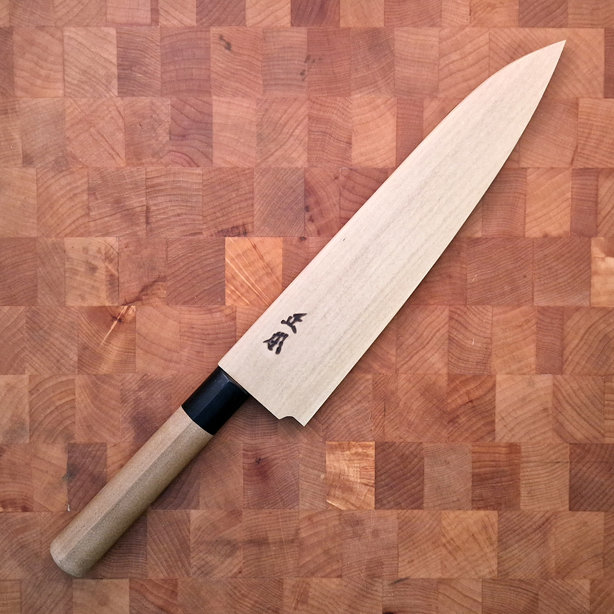 21cm Kokkekniv (Gyoto), Shirogami II, inkl Saya - MASAMOTO — bilde 4