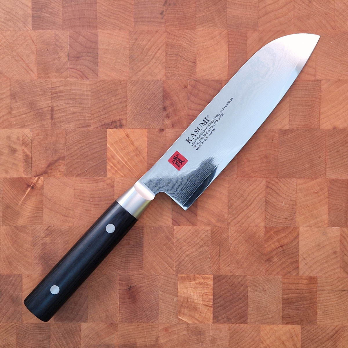18cm Grønnsakskniv (Santoku) Damask - KASUMI