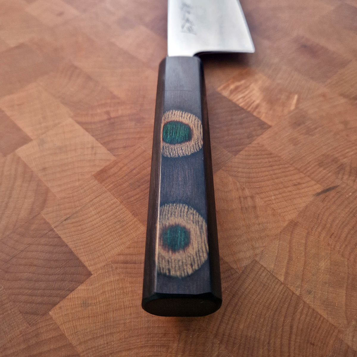 16.5cm Santoku VG10 "Peacock Handle" - — bilde 3