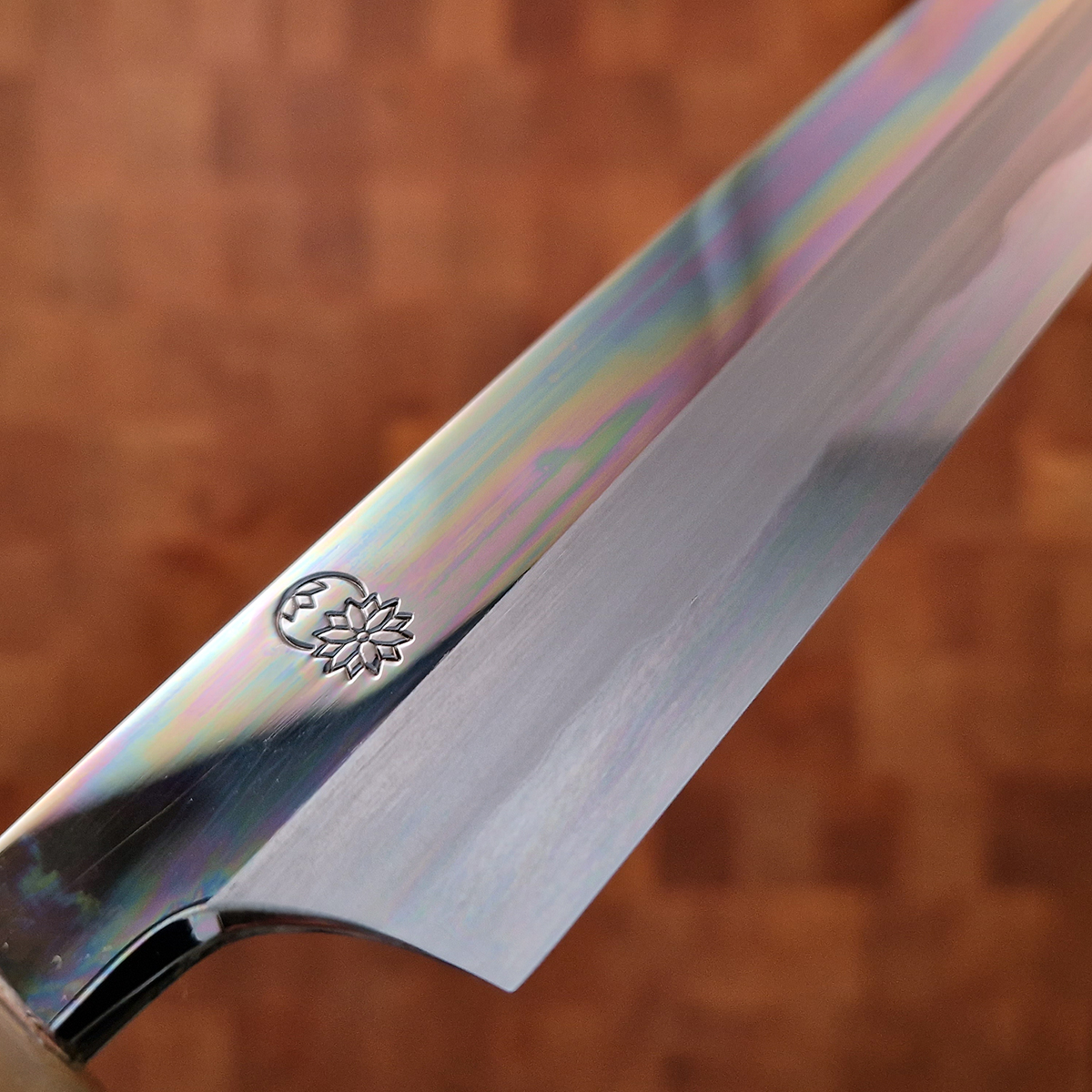 27cm Yanagiba, Mirror Polished, Shirogami II, inkl Saya - SAKAI KIKUMORI — bilde 3