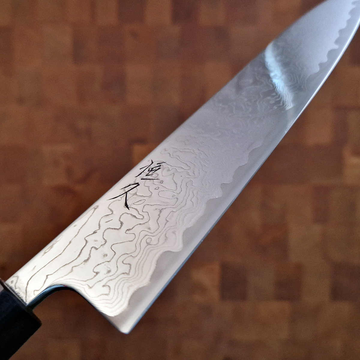 18cm Kokkekniv, Mirror Damask,  VG10 - HARUYUKI — bilde 2