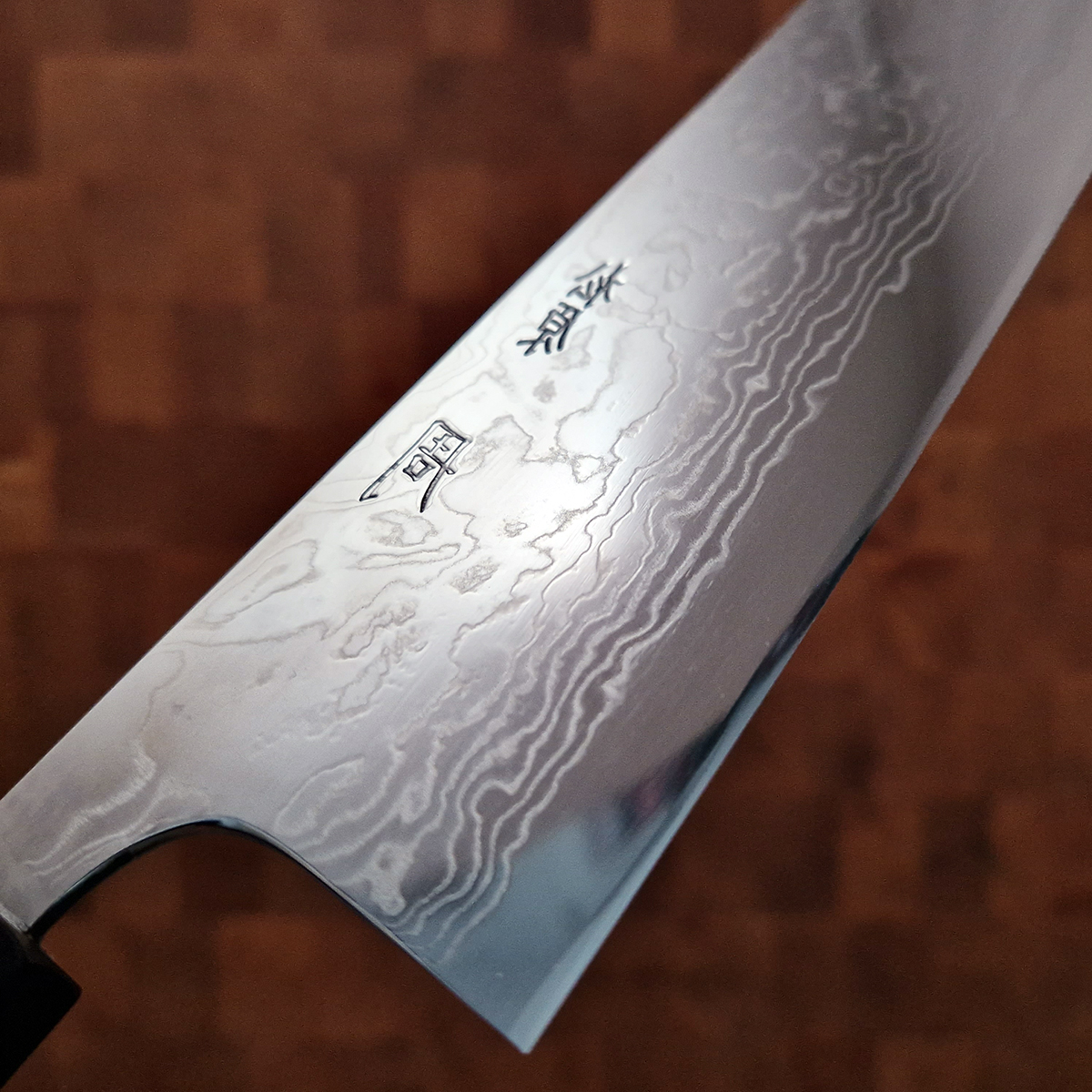 18cm Grønnsakskniv (Santoku) X-damask ZDP189 - MATSUBARA TANAKA — bilde 5